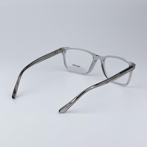 Prada PR14WV U431O1 Men BRAND NEW Eyeglasses Crystal Grey Square - Picture 5 of 10